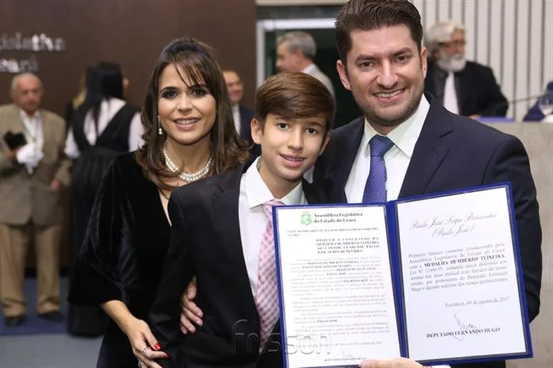 Camila, Paulo Filho e Paulo José Benevides