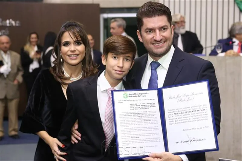 Camila, Paulo Filho e Paulo José Benevides