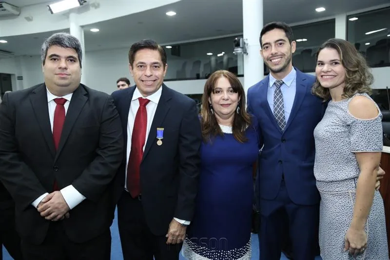 Bruno Bayma, Alfredo Marques, Sônia, Felipe e Jessica Bayma