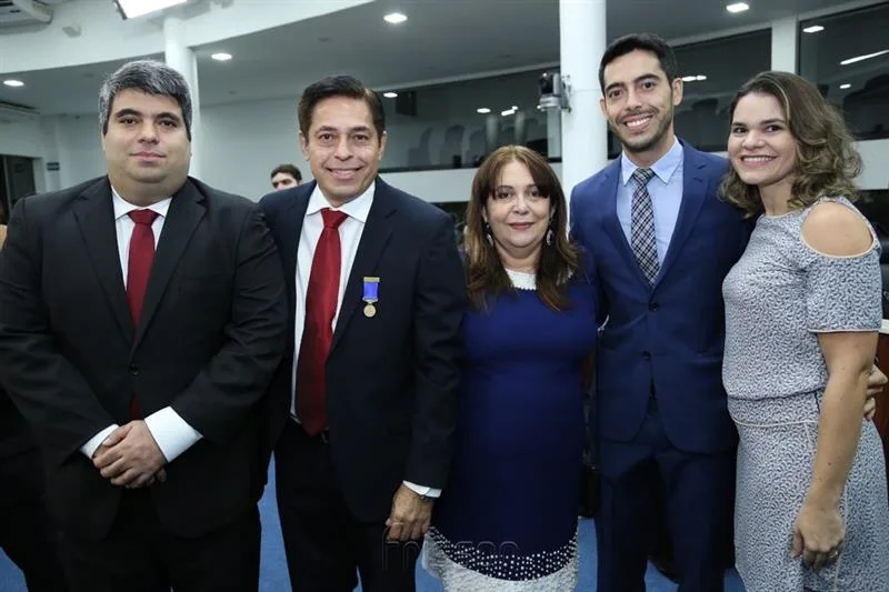 Bruno Bayma, Alfredo Marques, Sônia, Felipe e Jessica Bayma