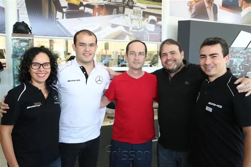 Carol Matos, Eduardo, Paulo, Marcos Viveiros e Airton Batista