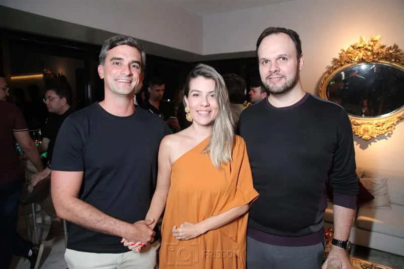 Adriano, Rhaina Huland e Carlos Pinheiro