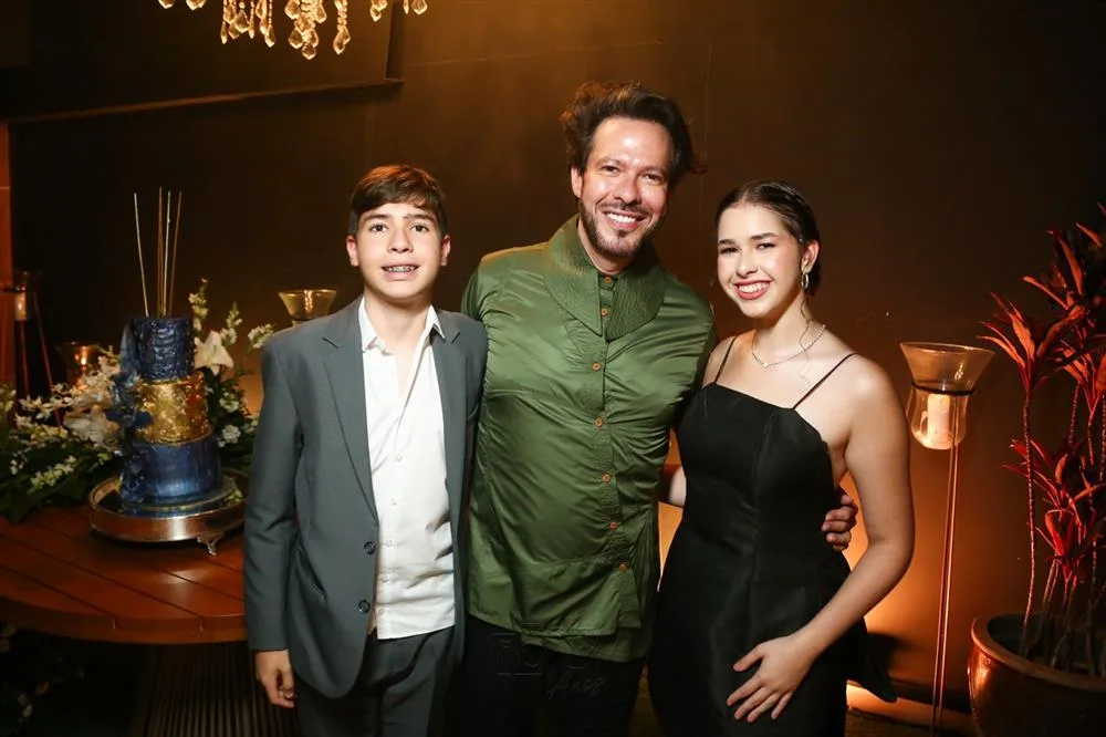Alessandro, Rafael e Valentina Xerez