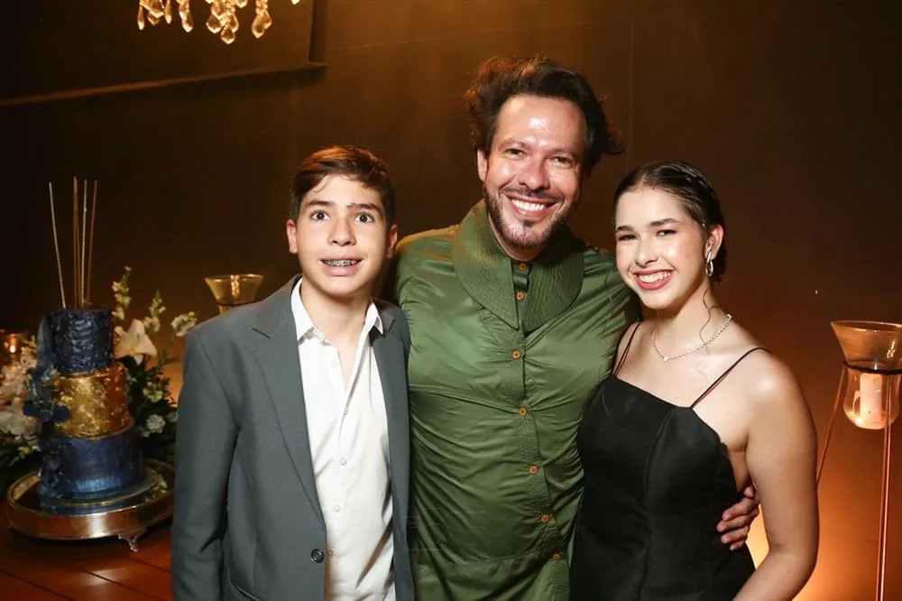 Alessandro, Rafael e Valentina Xerez