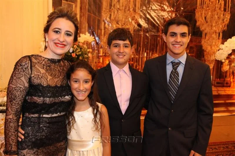 Andrea Lima, Beatriz, Lucas e Matheus Girão