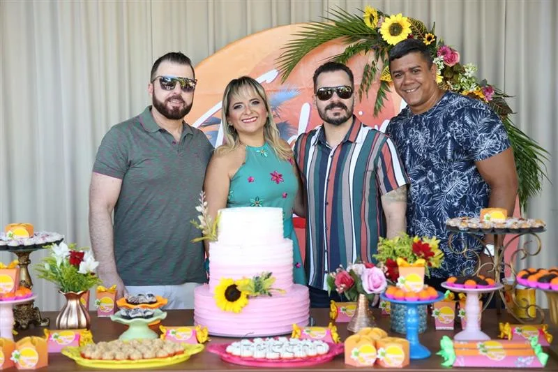 César Martins, Jocy Jinkings, Miguel Filho e Geovanne Jinkings