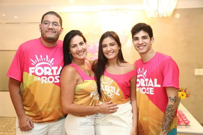 Bruno, Rose e Yasmin Carneiro e Rhamys Tebet