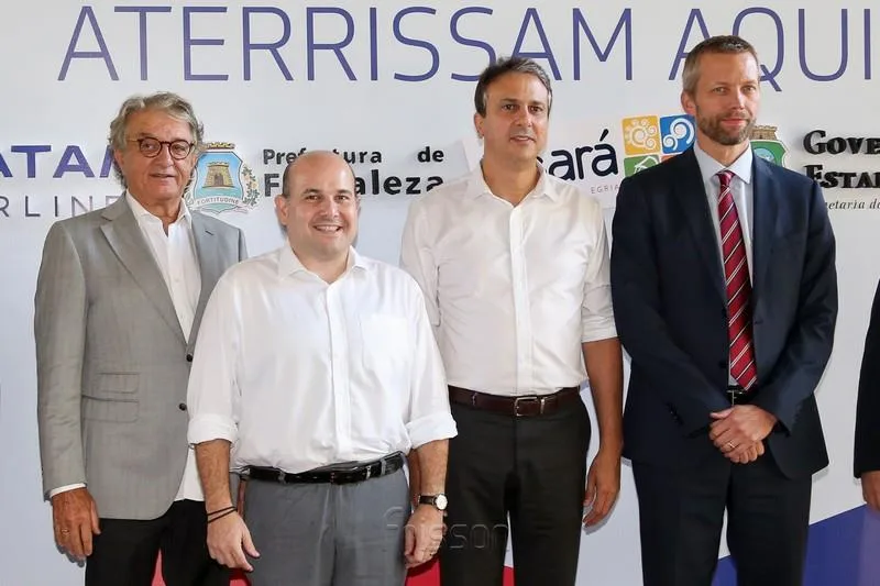 Arialdo Pinho, Roberto Cláudio, Camilo Santana e Jerome Cadier