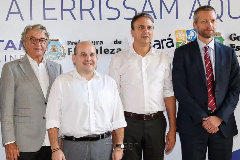 Arialdo Pinho, Roberto Cláudio, Camilo Santana e Jerome Cadier