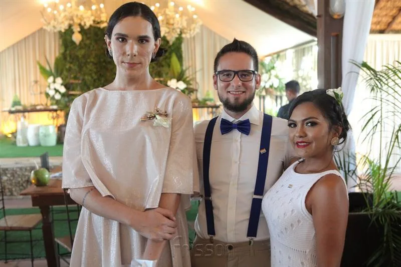 Andre Sampaio, Rodolfo Cabreira e Jaala Melo