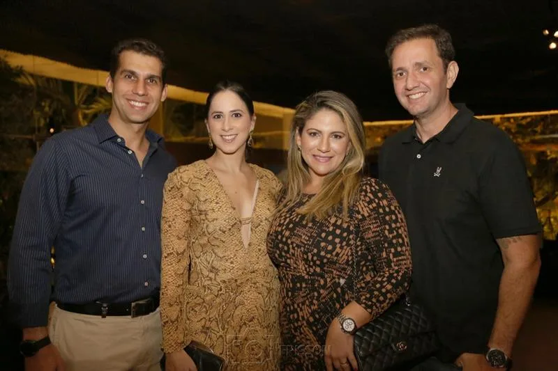 André, Márcia Gurgel, Mônica e Sérgio Jereissati