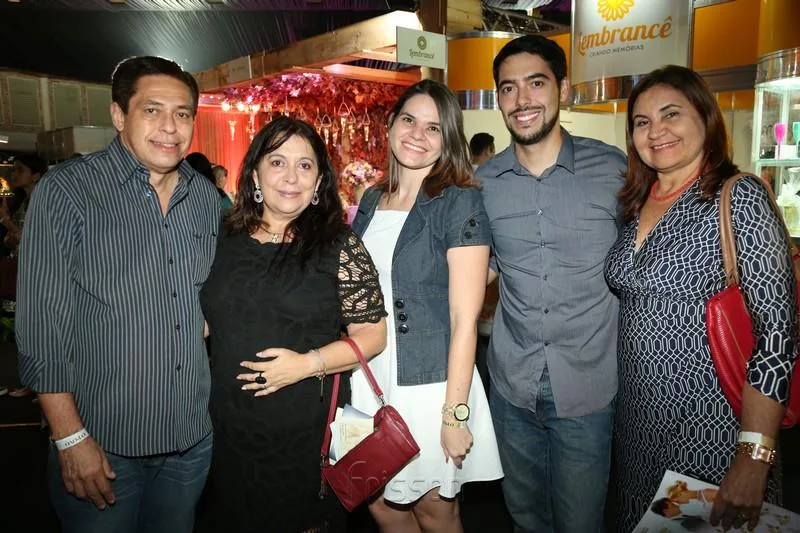 Alfredo Marques, Sônia Bayma, Jéssica, Felipe e Erta Marques