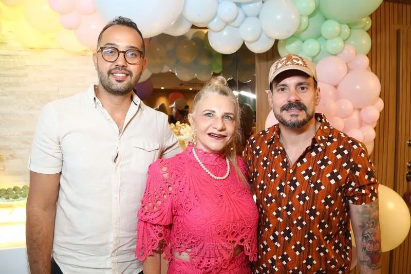 Igor Brito, Rosângela Souza e Miguel Filho