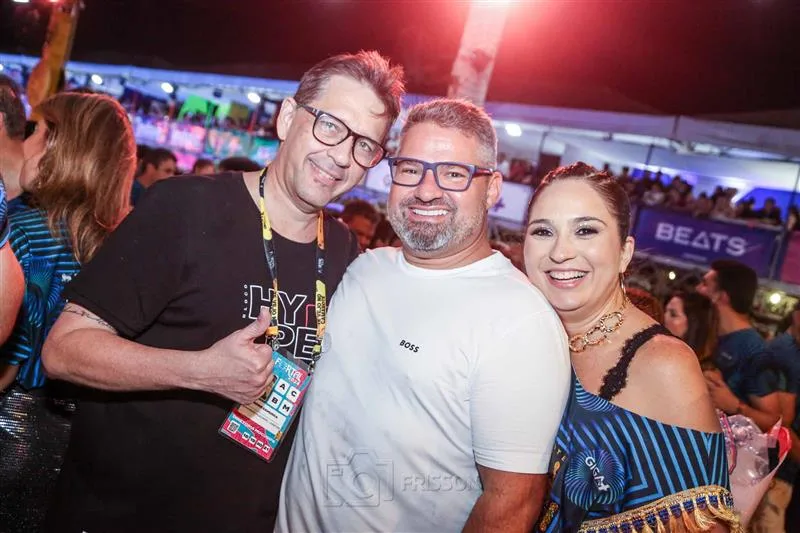 Andre Camurça, Mário Queirós e Marcela Feitosa