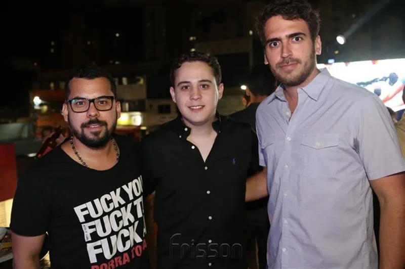 André Castelo Branco, Caio Moreira e Lucas Freitas
