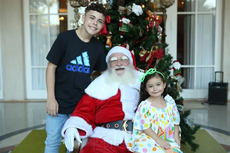 Cauã, Papai Noel e Lis Assunção