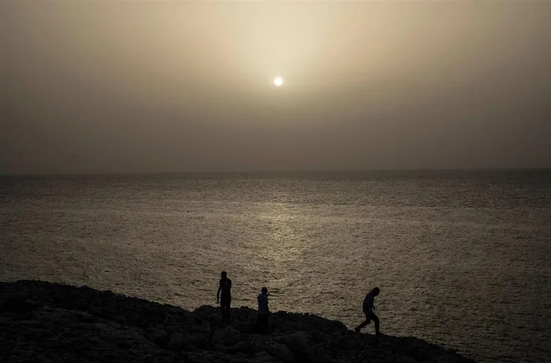 Nuvem de Poeira no pôr do sol em Cuba (Foto: Divulgação)