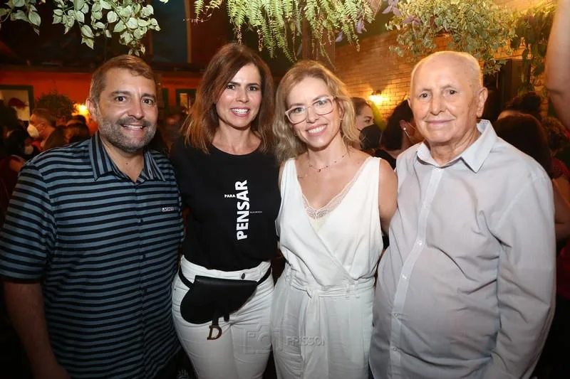 André Campos, Luciana, Sandra e Francisco Souza
