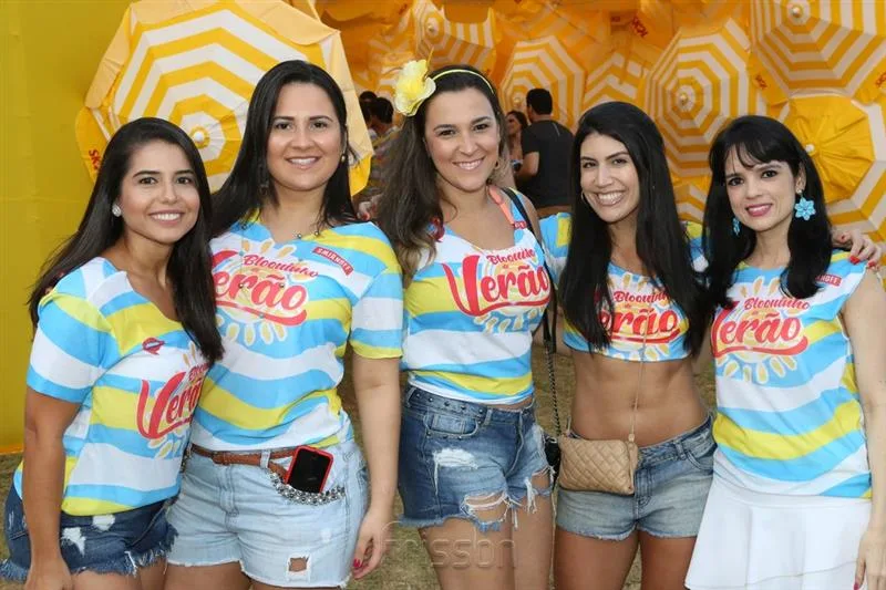 Anny Camara, Aline Silva, Thyara Brasil, Lidia Castro e Mariana Rodrigues