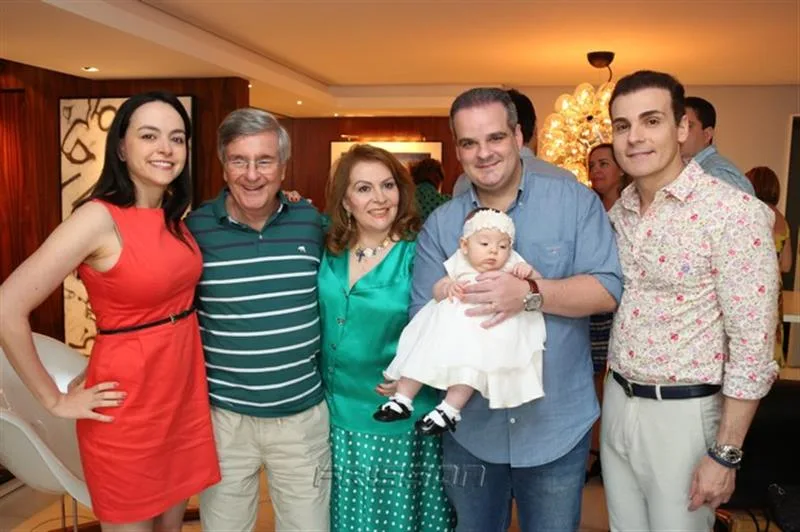 Andrea, Roberto, Maria da Graça, Letícia, Bernardo e Rodrigo Maia