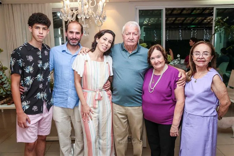 Benjamin Bruno, Joaquim Osuna, Amanda Bruno, Jacob, Célia Bezerra e Mara Bruno