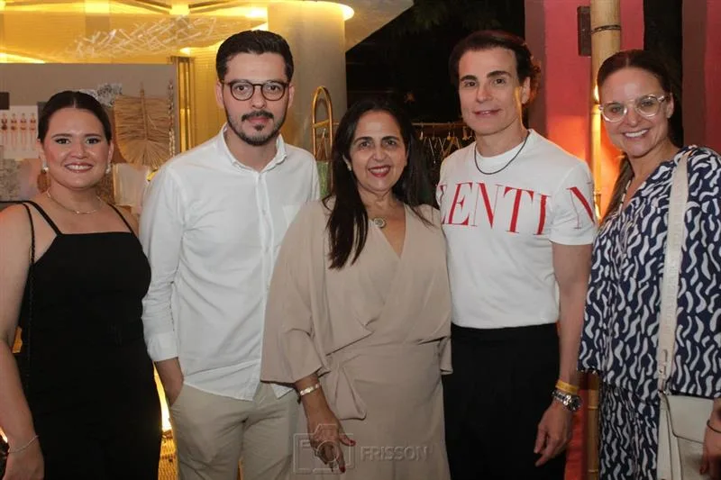 Erika Capistrano, Savio Parente, Claudia Castelo, Rodrigo Maia e Ana Virginia Furlani