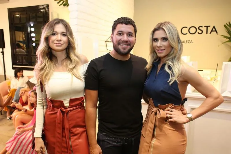 Camily Cruz, Iury Costa e Patrícia Jereissati