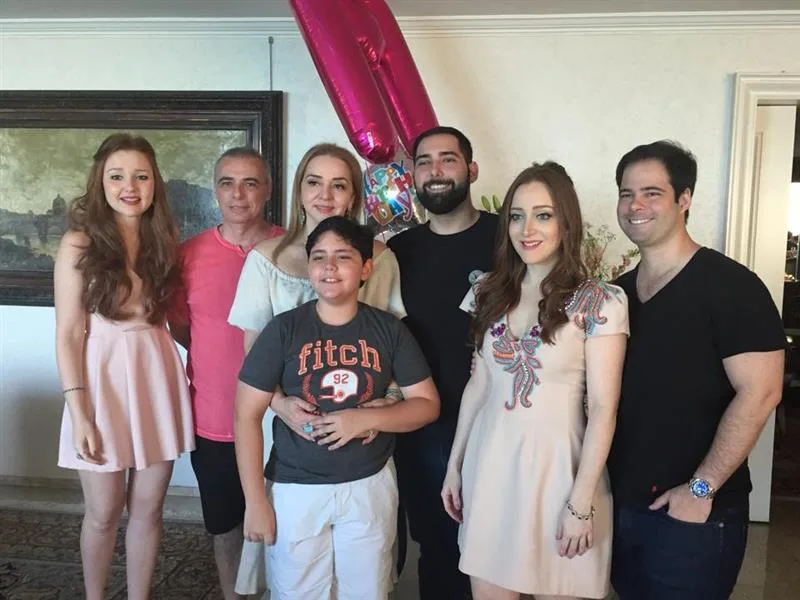 Larissa Fujita, Rogério Torres, Pedro, Sandra Fujita e Mariah, Luiz Victor Torres