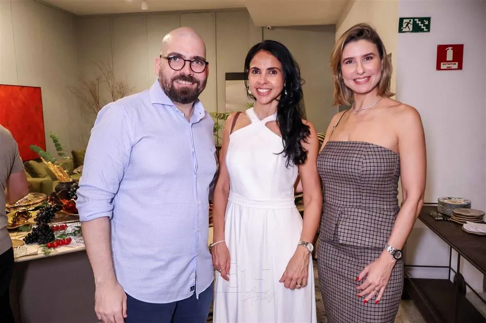 Abelardo Sampaio, Maria Guimarães e Suzana Fiuza