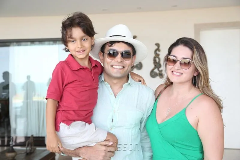 Álvaro, Fábio e Iara Holanda