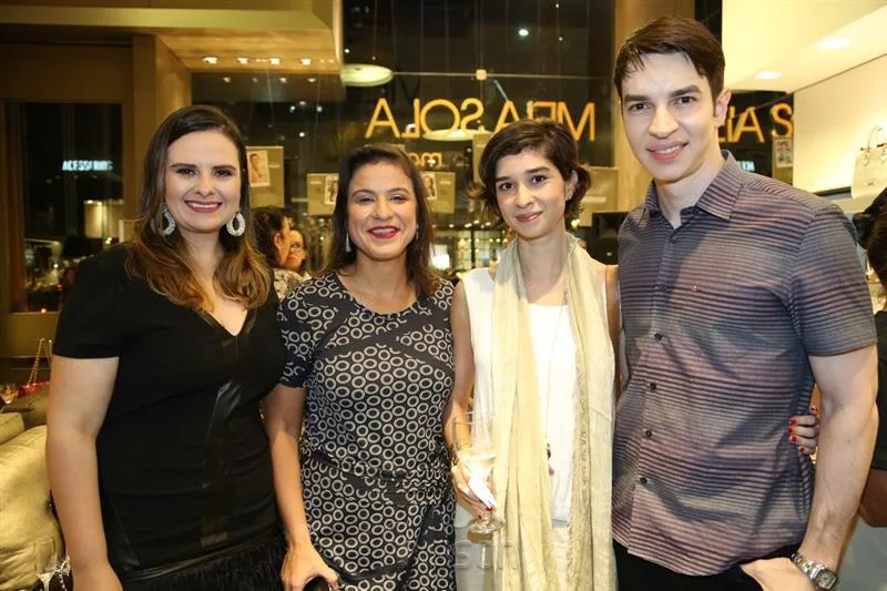 Carol Damiani, Juliana Freitas, Juliana Diniz e André Albuquerque