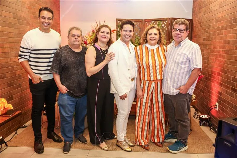 Bruno Benicio, Adriano Horácio, Anunciada Novaes, Jô Rabelo, Claudia Novaes e Clodoaldo Novaes