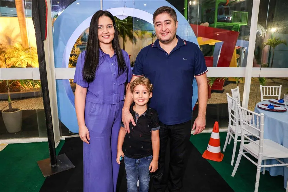 Aline Cordeiro, Theo Torres e Edilberto Silveira
