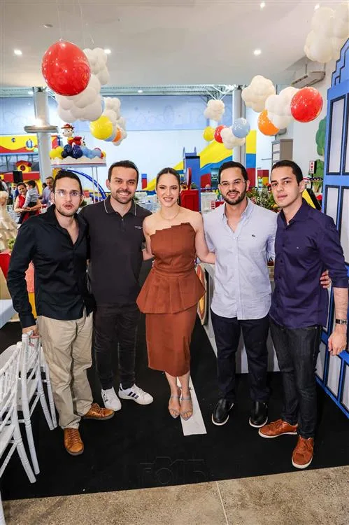Andre Quezado, Edvan Camelo, Giovanna, Eduardo e Guilherme Quezado