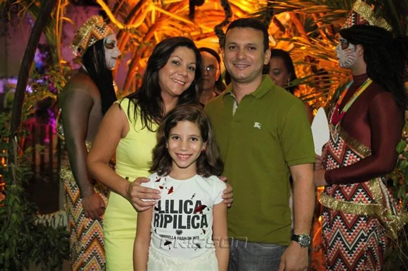 Aline Santos, Ingrid e Jeferson Quaresma