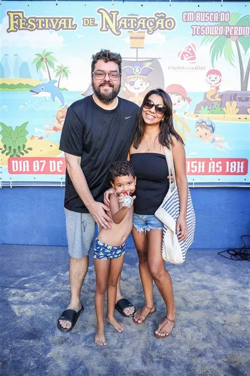 Emanuel, Davi e Kelly Macedo