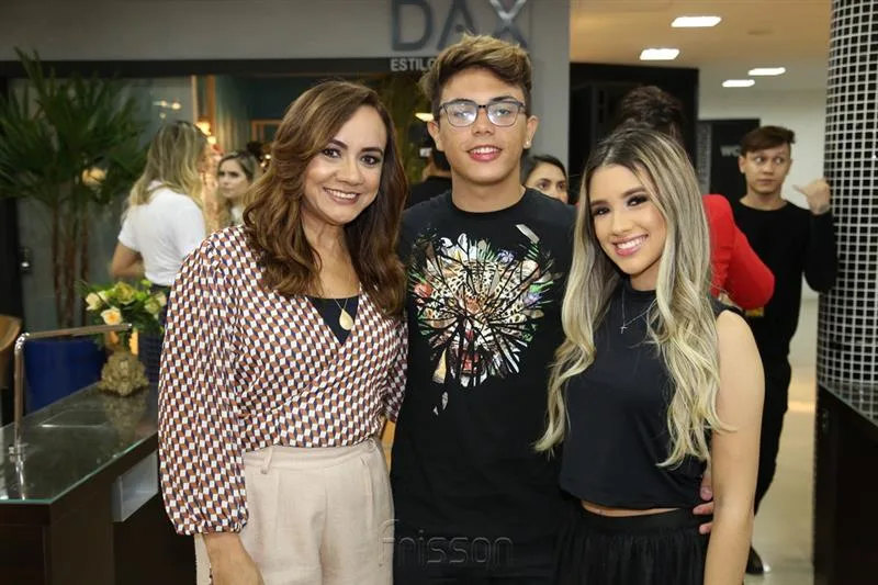 Cidna Lima, Vitor Hugo e Maria Clara Serpa