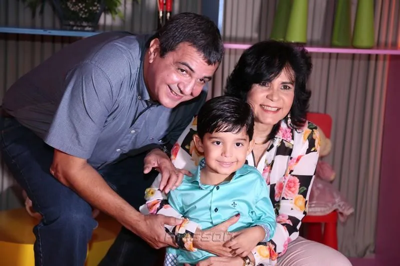 Alberto, Lucas e Fátima Teixeira