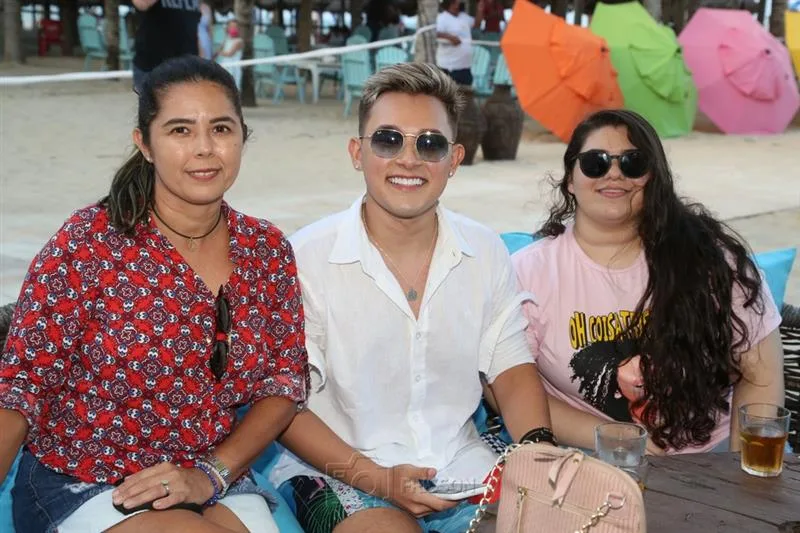 Márcia Cleuba, Gabriel Rodrigues e Gabriella Gondim
