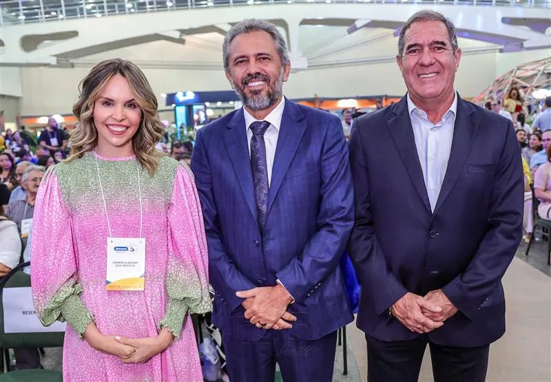 Gabriella Aguiar, Elmano de Freitas e Luiz Gastão