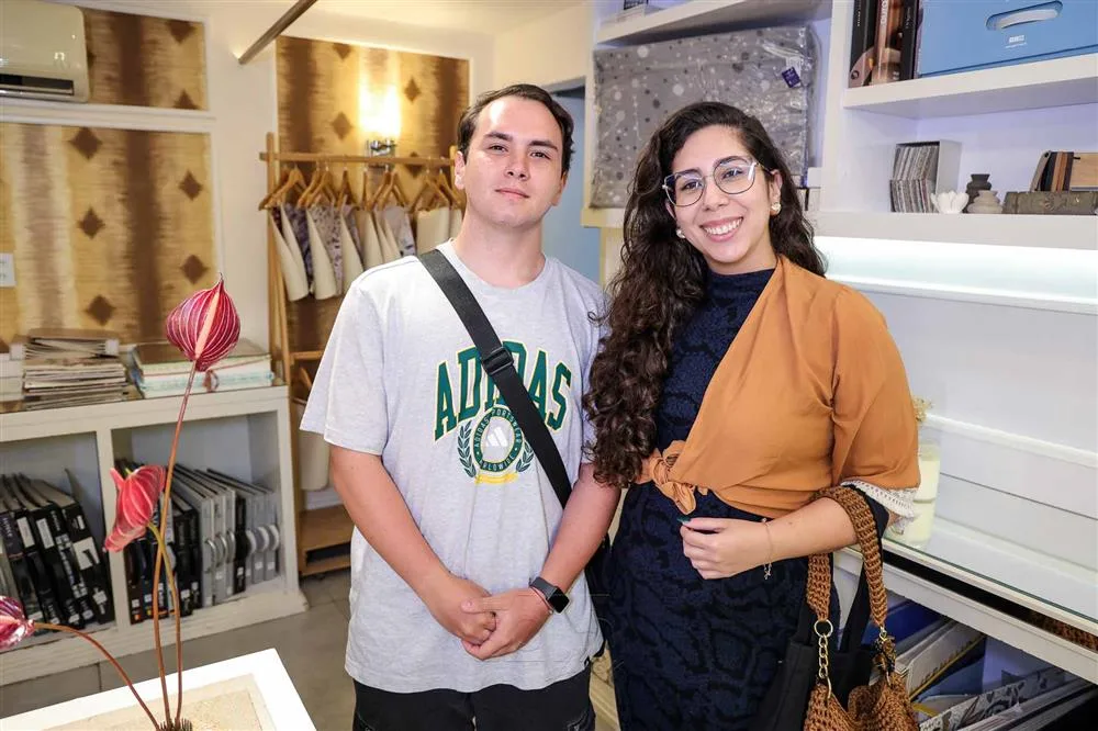 Eduardo Rodrigues e Sofia Colares