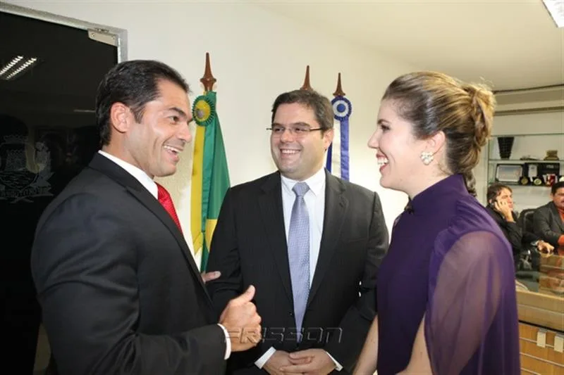 Cândido Pinheiro, Edson Queiroz Neto e Ticiana Queiroz