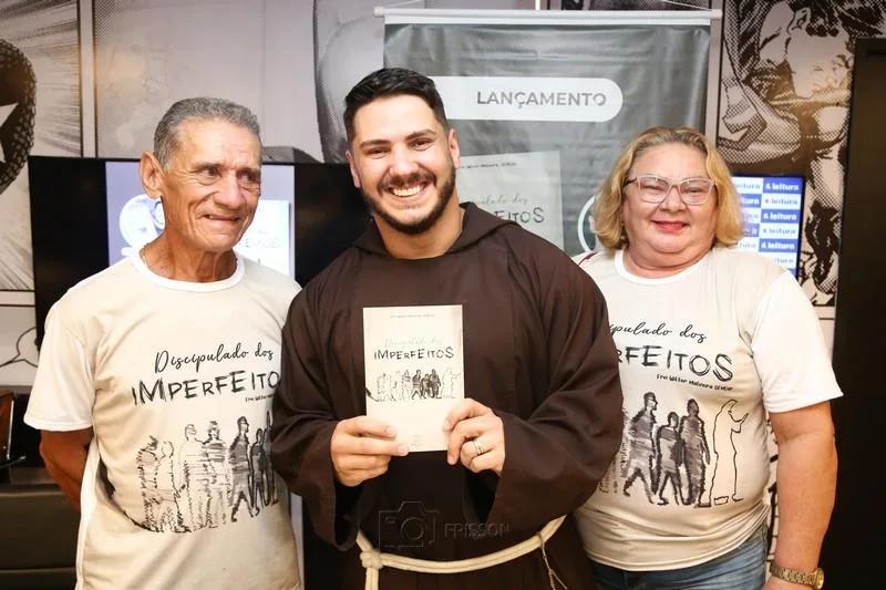Antônio, Frei Wilter Malveira e Fátima Malveira