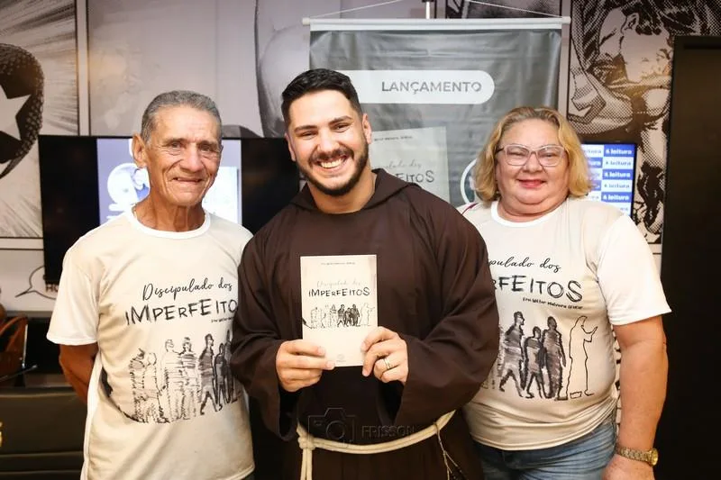 Antônio, Frei Wilter Malveira e Fátima Malveira