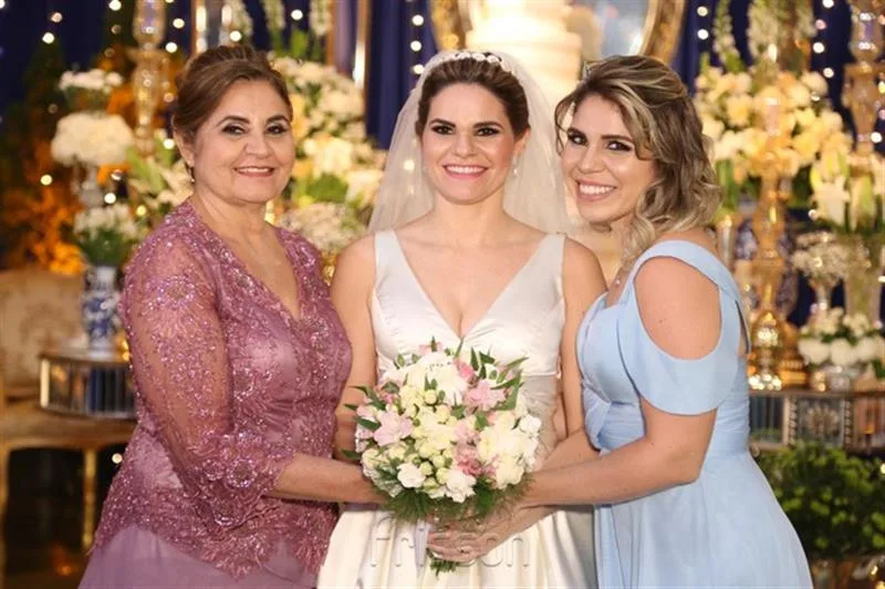Adalberto, Jessica e Nicole Sousa