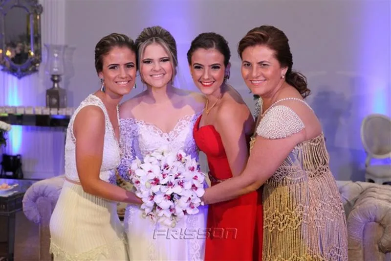 Andrea Verçosa, Carolina Ciarlini, Paloma e Islani Verçosa