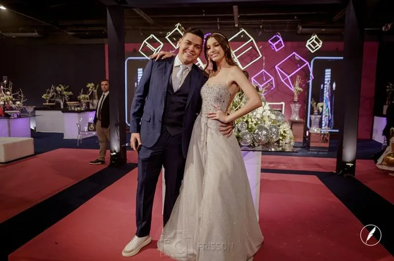 Anderson e Sophia Leitão