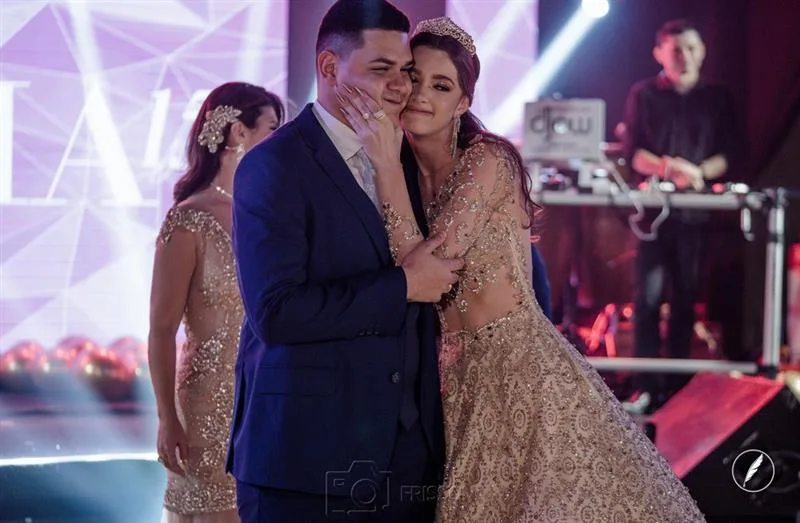 Anderson e Sophia Leitão