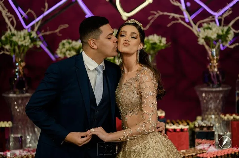 Anderson e Sophia Leitão