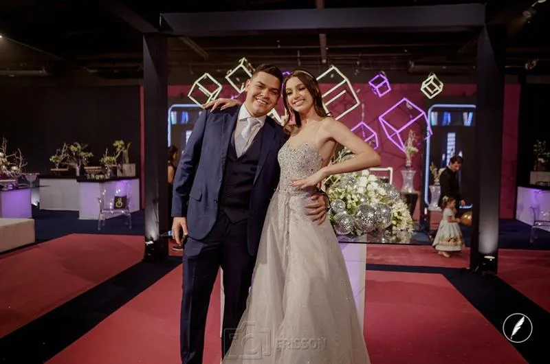 Anderson e Sophia Leitão